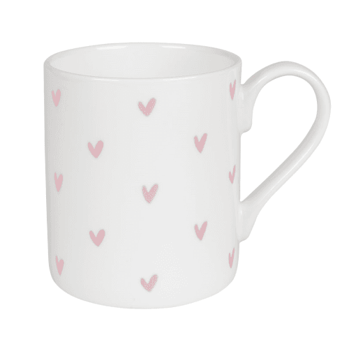 Image showing the Pink Hearts Mug, Pink product.