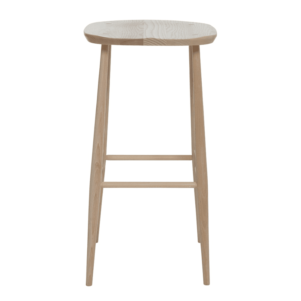 Originals Bar Stool, L.Ercolani by Ercol, H75 x W39 x D37cm, Natural