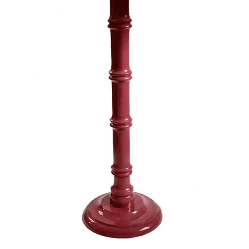 Image showing the Tall Truncus Lacquered Hand Carved Lamp Base, Radicchio, 40cm product.