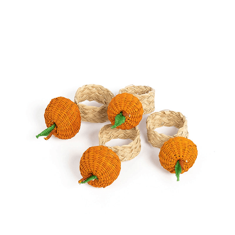Oranges Set of 4 Napkin Rings