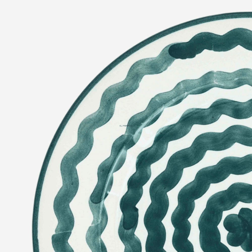 Ondas Side Plate, Teal