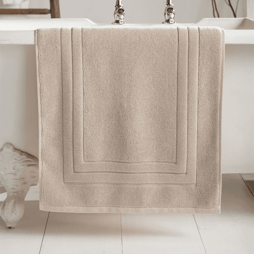 Image showing the Luxury Organic Cotton Bath Mat, Natural product.