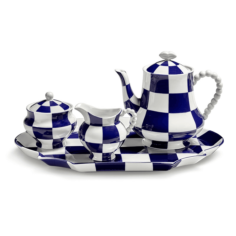 Les Objets Mouleversants by Wouters&Hend Fete des Betes Jug, Blue