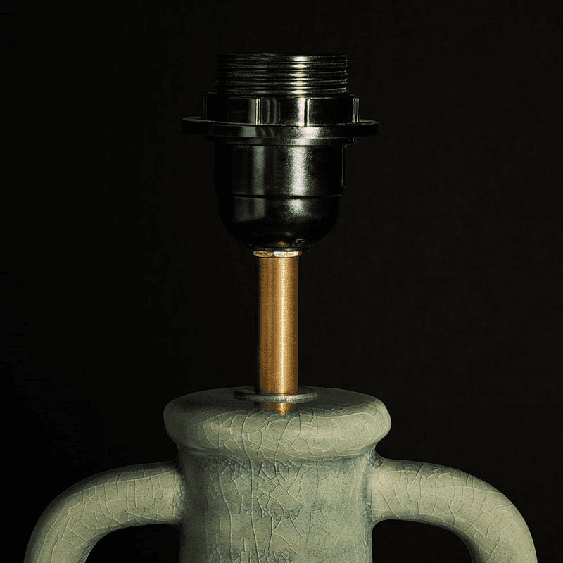 Ampulla Table Lamp, H44cm, Dark Celadon
