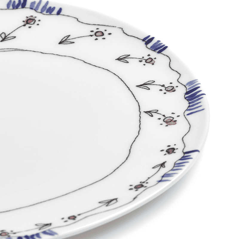 Midnight Flowers by Marni Set of 2 Plates, Anemone Milk