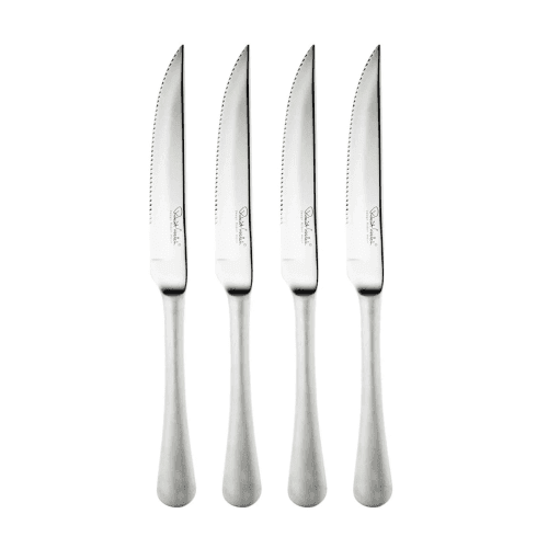 Image showing the Radford Satin 4 Piece Steak Knife Set, Stainless Steel product.
