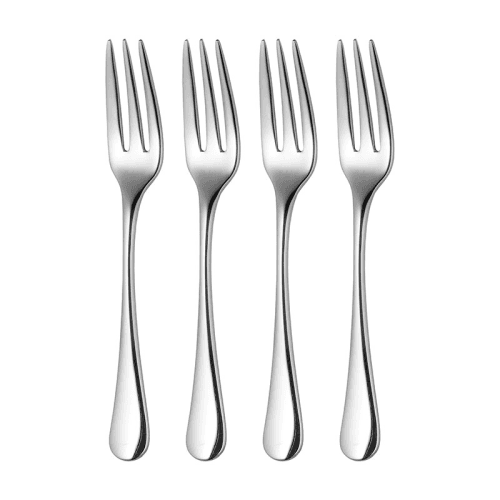Image showing the Radford Bright 4 Piece Pastry Fork Set, Stainless Steel product.