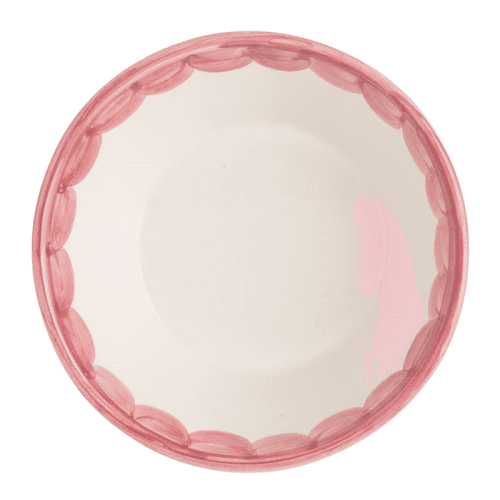 Image showing the Scallop Set of 2 Bowls, D16cm, Pink product.