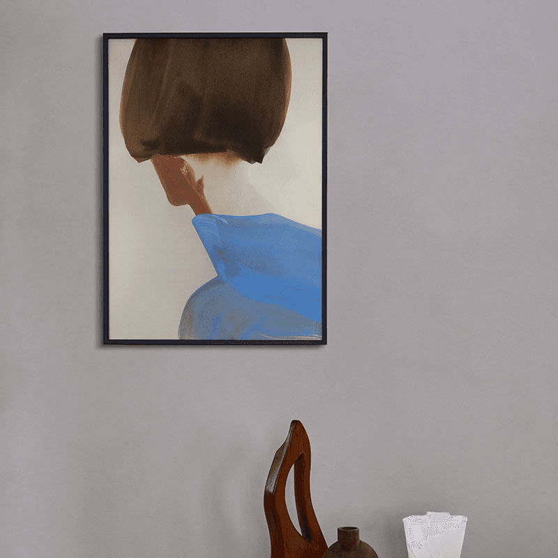 The Blue Cape Art Print, 50 x 70cm
