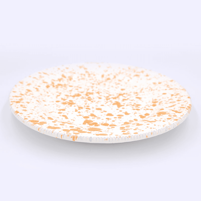 Splatter Dinner Plate, D24cm, Burnt Orange