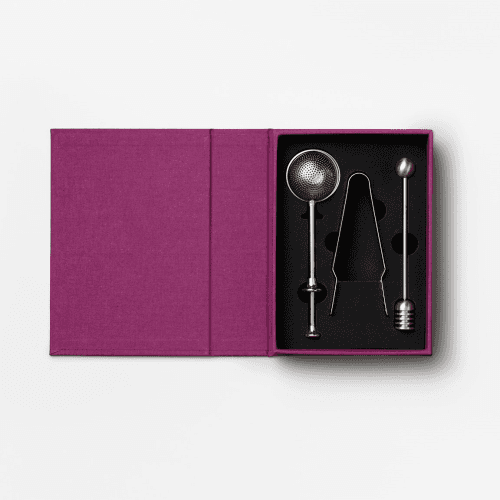 Image showing the The Essentials Tea Tools, Purple/Gold product.