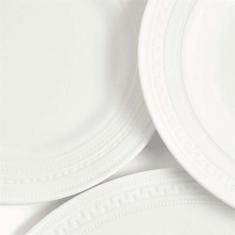 Intaglio 10 Piece Dinnerware Set, White