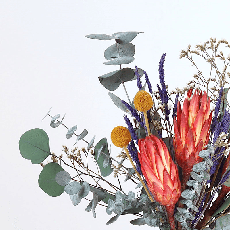 Colour Pop Medium hand-tied bouquet, H42-48cm, Verbena