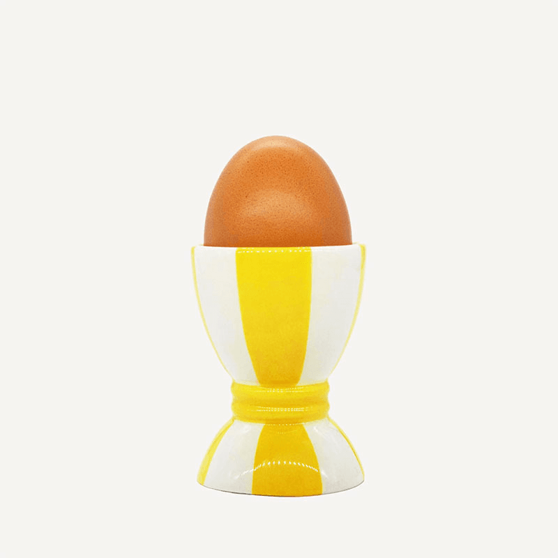 Striped Egg Cup, Yellow