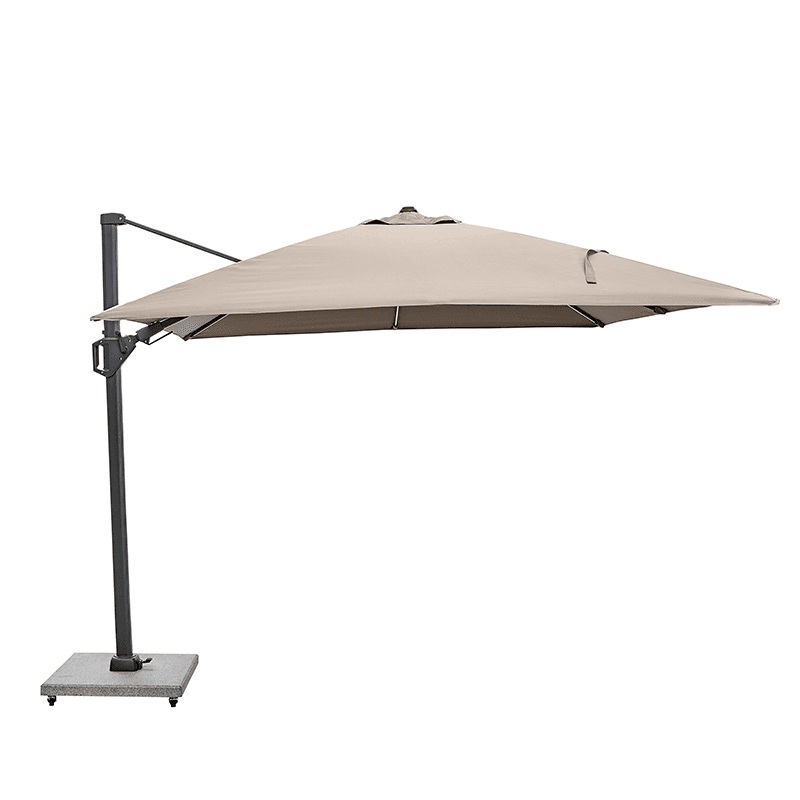 Glow Challenger T2 Sqaure Parasol, 3m, Taupe