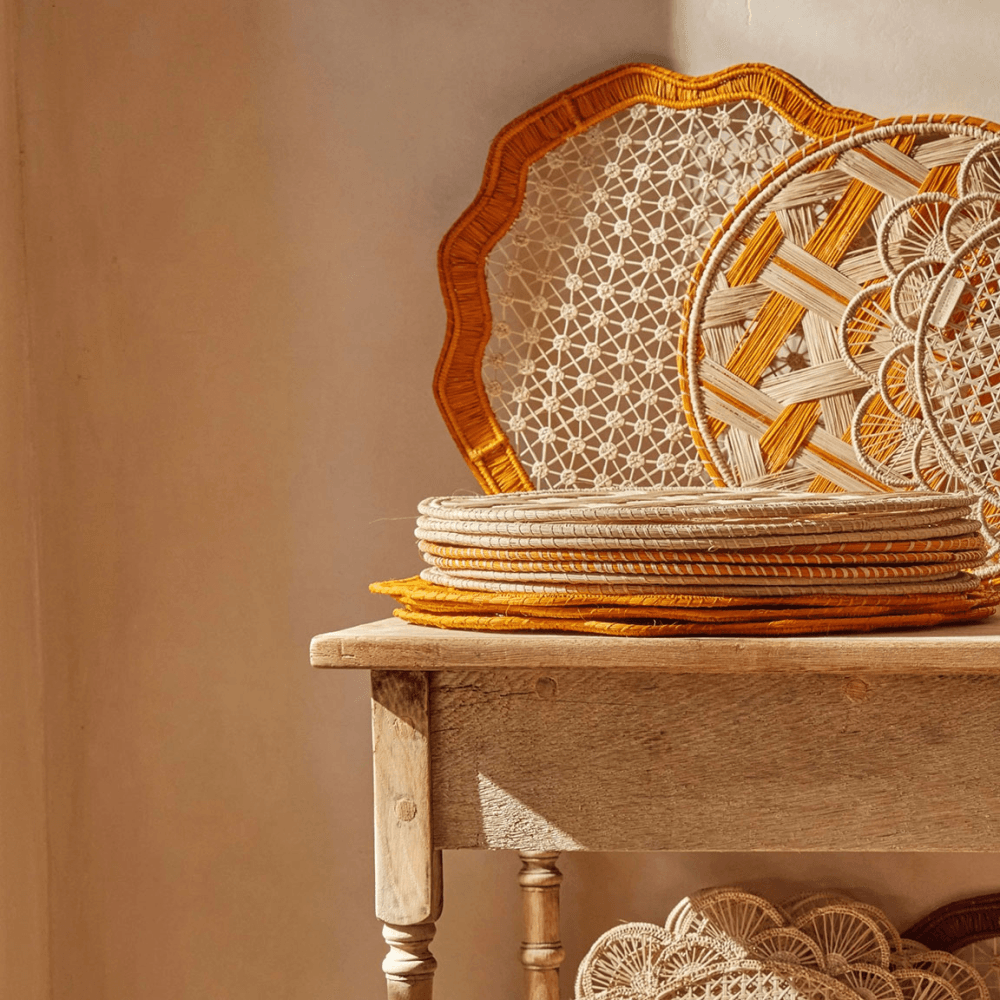 Deco Placemat, Mustard