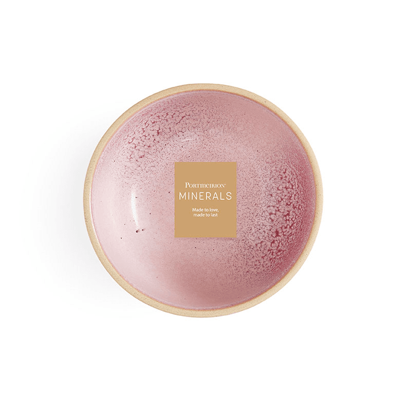 Minerals Set of 4 Bowls, D15cm, Rose Quartz