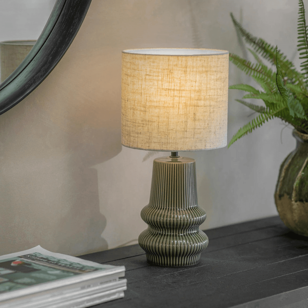 Edgeborough Table Lamp, Green