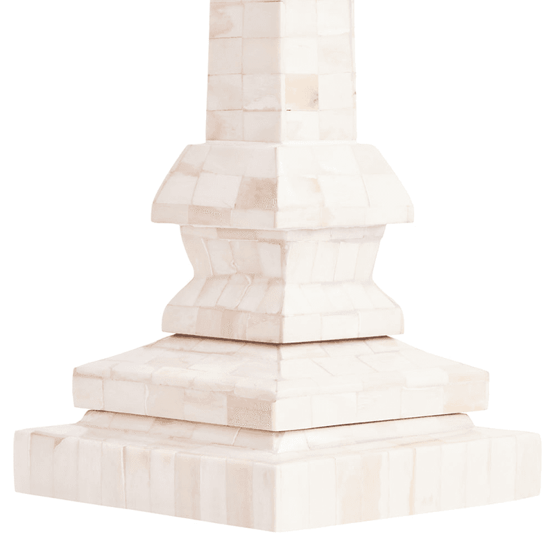 Makalu Bone Table Lamp, White