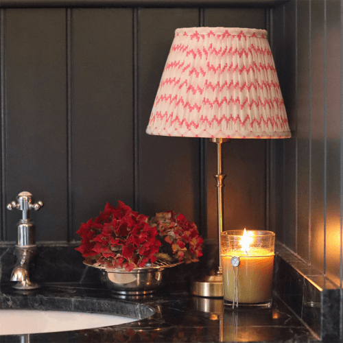 Image showing the The Drake Rechargeable Lamp Base, 25cm, Antique Brass product.