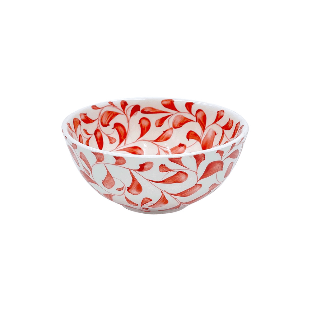 Scroll Small Bowl, Red