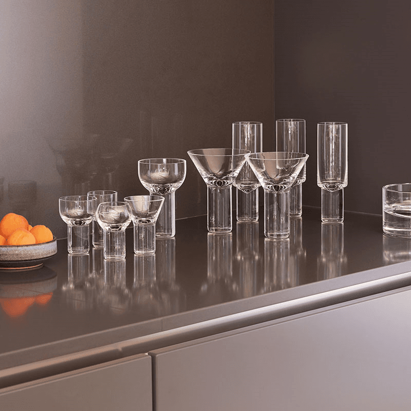 Boris Set of 2 Cocktail Glasses, 250ml, Clear