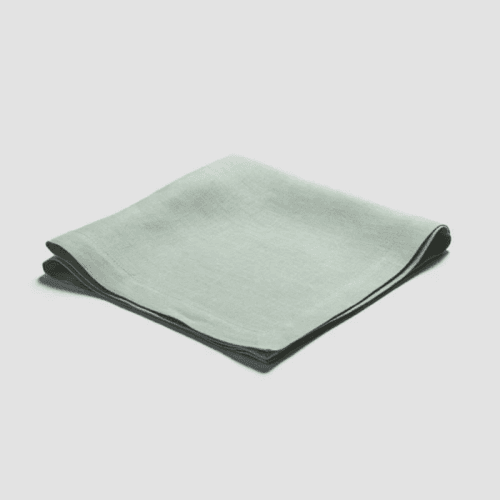 Image showing the Linen Set of 4 Napkins, 45cm x 45cm, Sage Green product.