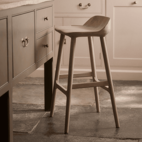 Image showing the Oak Counter Stool, Natural product.