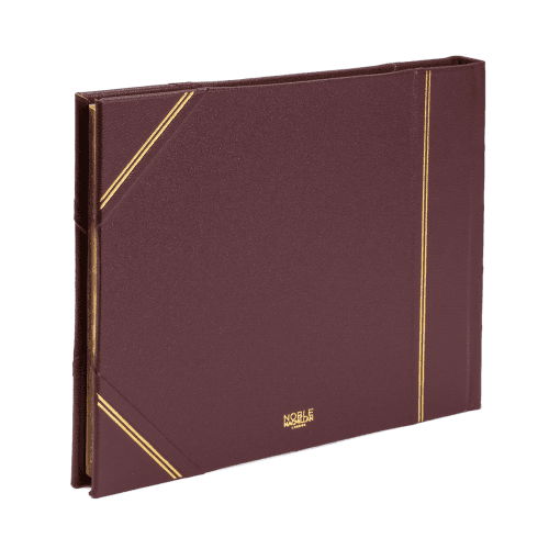 Image showing the Original Landscape Lined Visitors Book, Burgundy product.