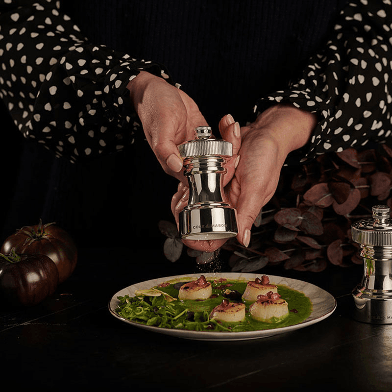 Hoxton Salt & Pepper Mill Set, Silver Plated