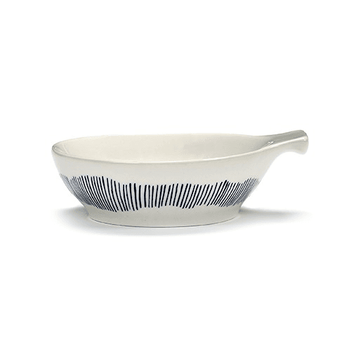 Image showing the Ottolenghi Set of 4 large tapas dishes, D11, White And Blue product.