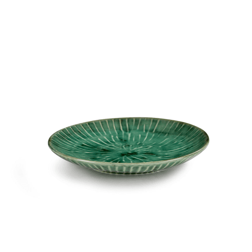 Image showing the Verde Lanza by Pascale Naessen Set of 2 Breakfast Plates, Green product.