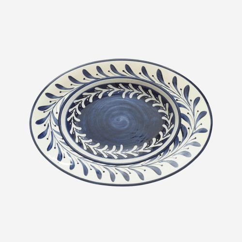 Image showing the Helecho Set of 2 Trays, Deep Blue product.