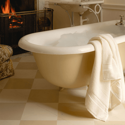 Image showing the Maria Bath Sheet, Ivory product.