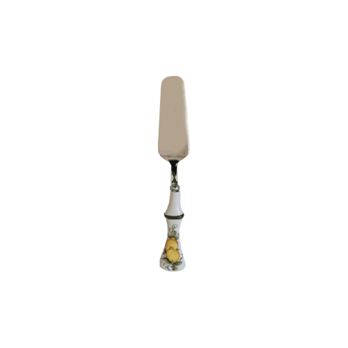 Image showing the Lemon Ceramic Cake Knife, White product.