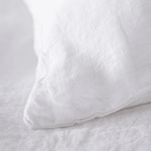 Image showing the Linen Duvet Cover, Super King, White product.