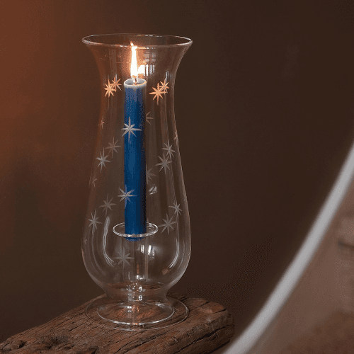 Image showing the Hurricane Storm Lantern, H28cm x W10cm, Clear product.