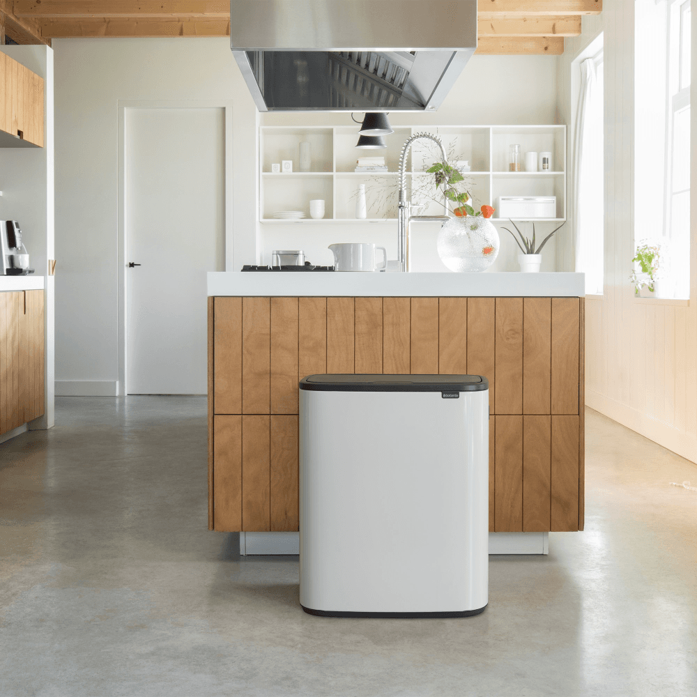 Bo Touch bin, 60 litre, White