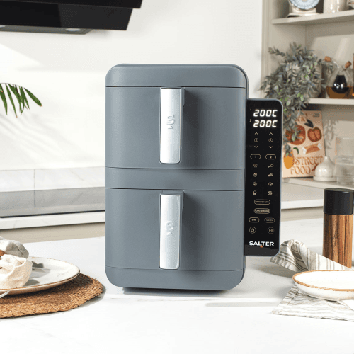 Image showing the Toronto VertiLayer Stack Air Fryer, 9L, Grey product.