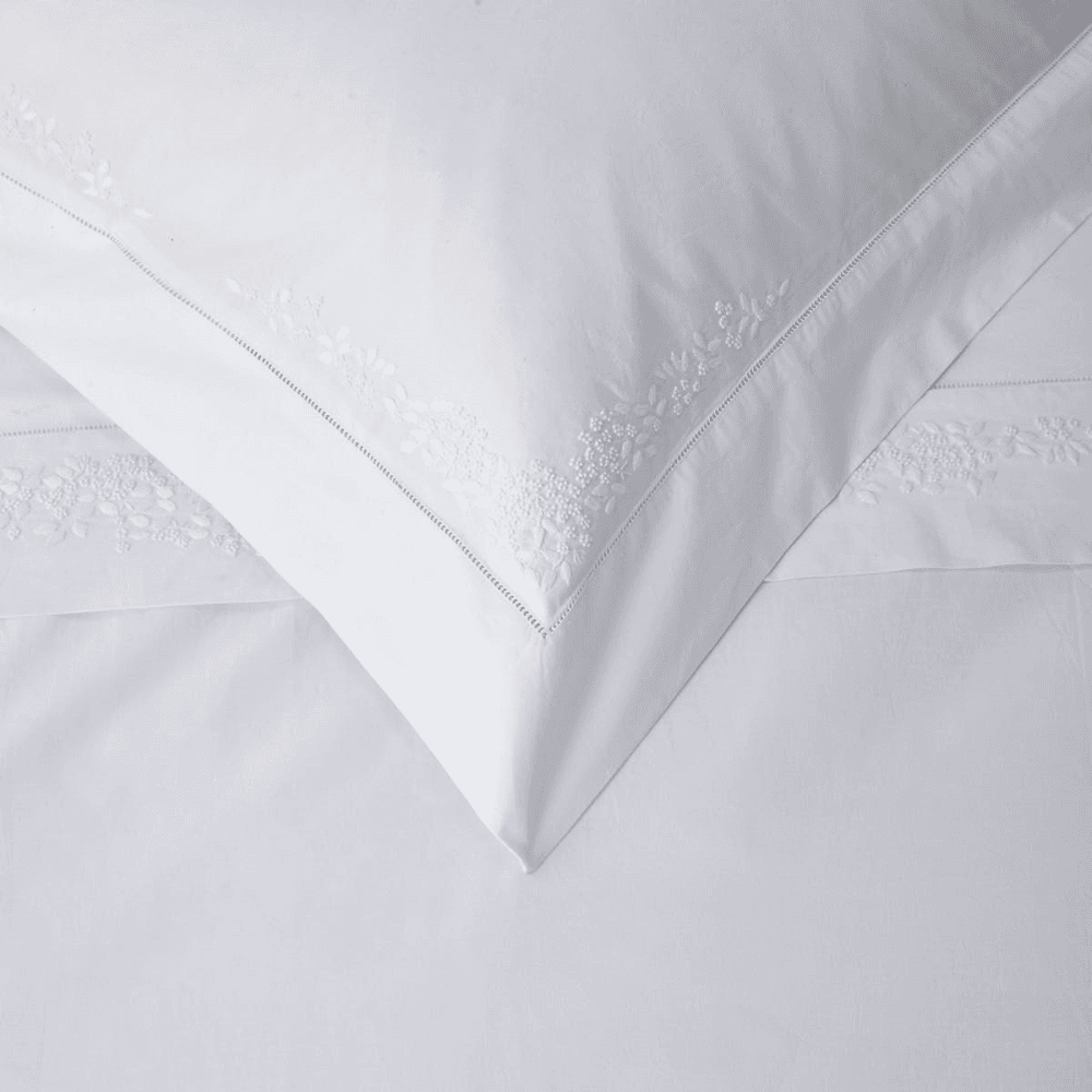 Adeline Super king size duvet cover, White