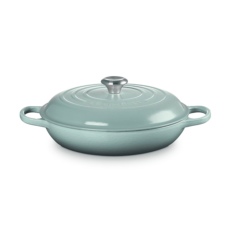Cast Iron Shallow Casserole, 30cm, Sea Salt