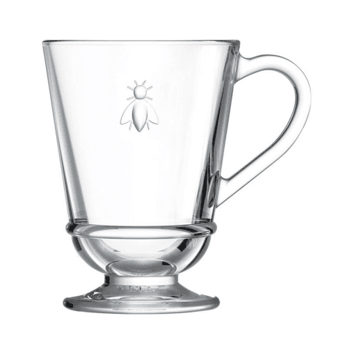 Image showing the Bee Set of 6 mugs, Clear product.