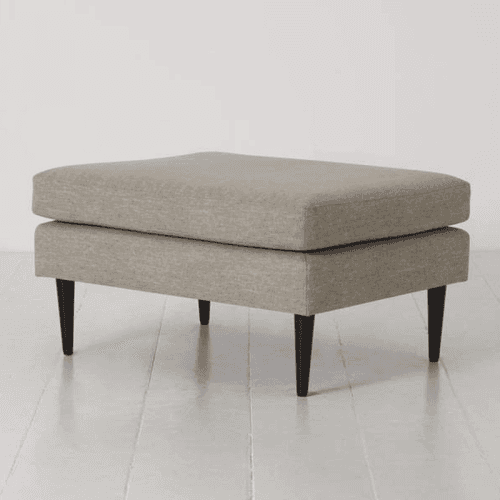 Image showing the Model 01 Linen Ottoman, Pumice product.