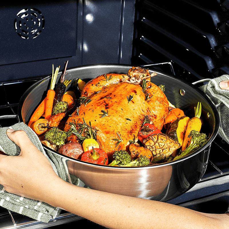 Hybrid Deep Saute Pan, 6.6L, Steel