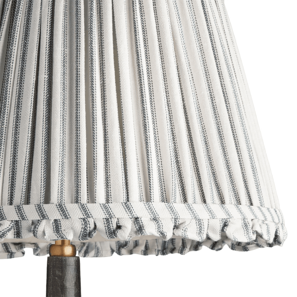 Empire Bloomer Shade, Blue Ticking Linen