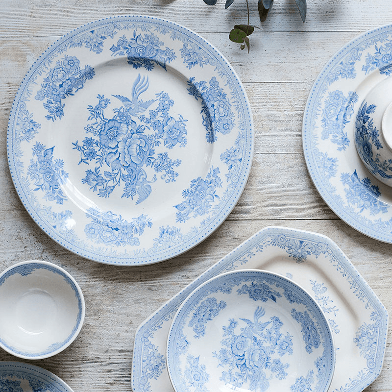 Asiatic Pheasants Plate, D22cm, Blue