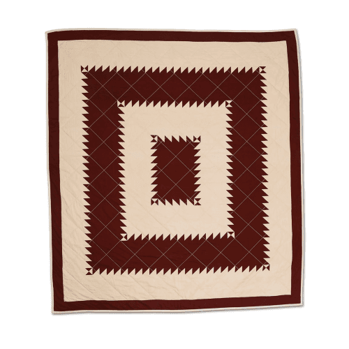 Image showing the Maurier Quilt, 250 x 220cm, Burgundy product.