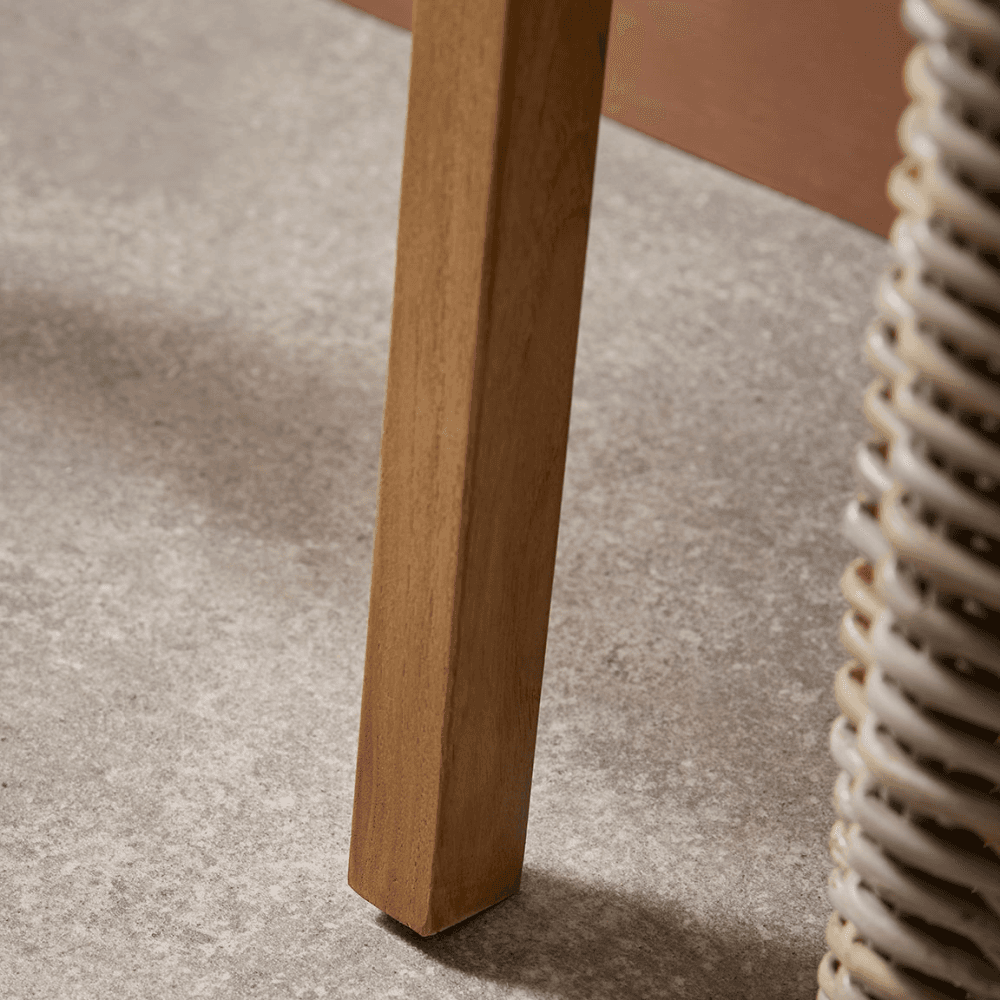 Teak Ladder Shelf, Brown