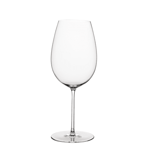 Image showing the Leila Bordeaux Set of 6 Crystal Glasses, Clear product.