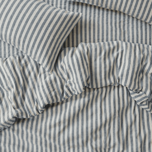 Image showing the Pembroke Stripe Duvet Cover, Super King, Atlantic product.